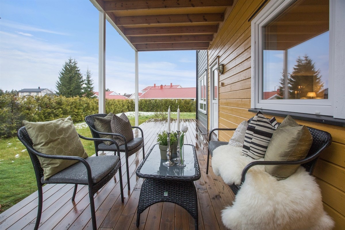Terrassen er del overbygget Galleribilde