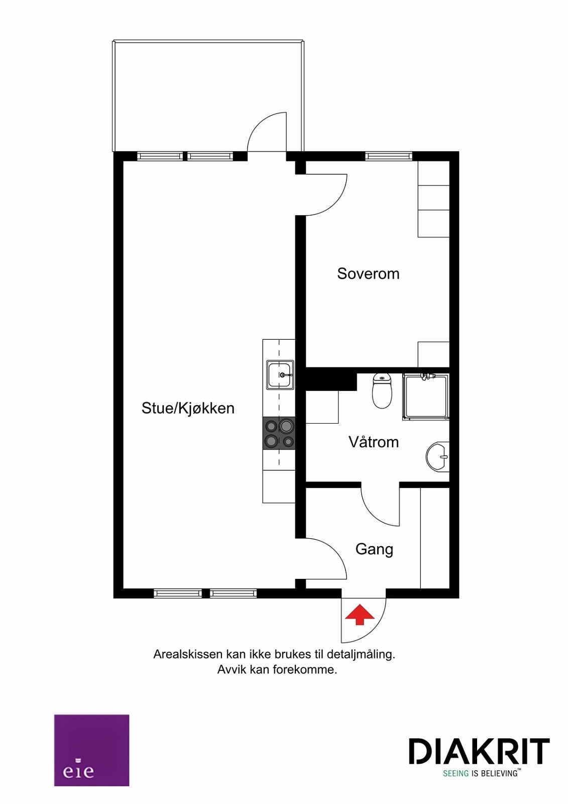 Plantegning 2D Galleribilde