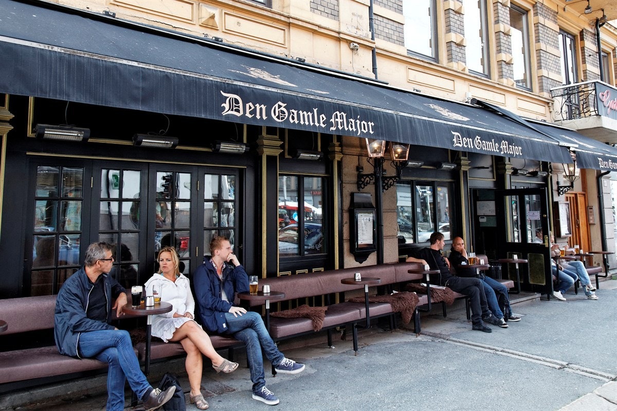 Det er en rekke populære serveringsteder i nærområdet Galleribilde