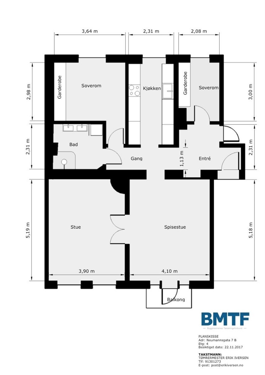 Plantegning Galleribilde
