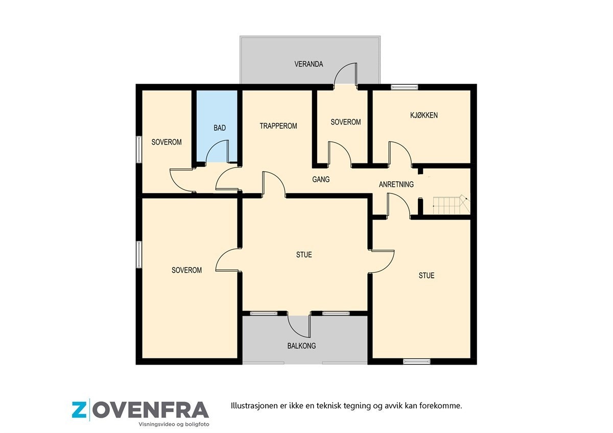 Plantegning 2. etasje Galleribilde