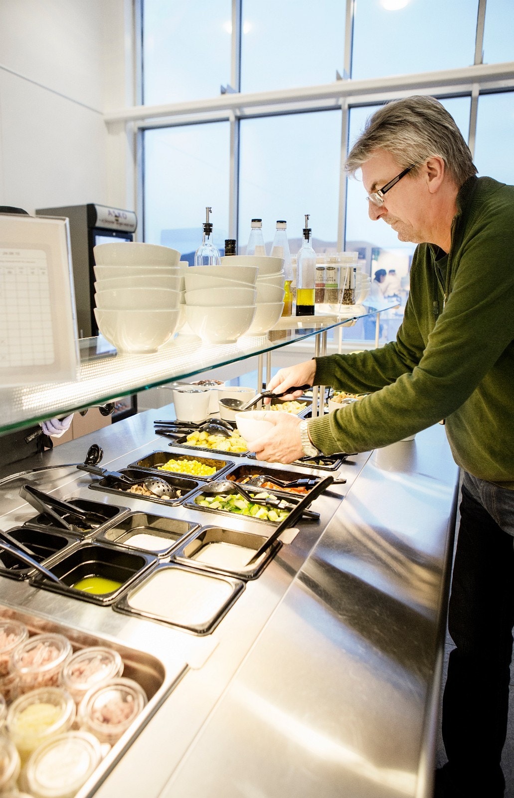 Kantine for alle leietagere i toppetasjen Galleribilde