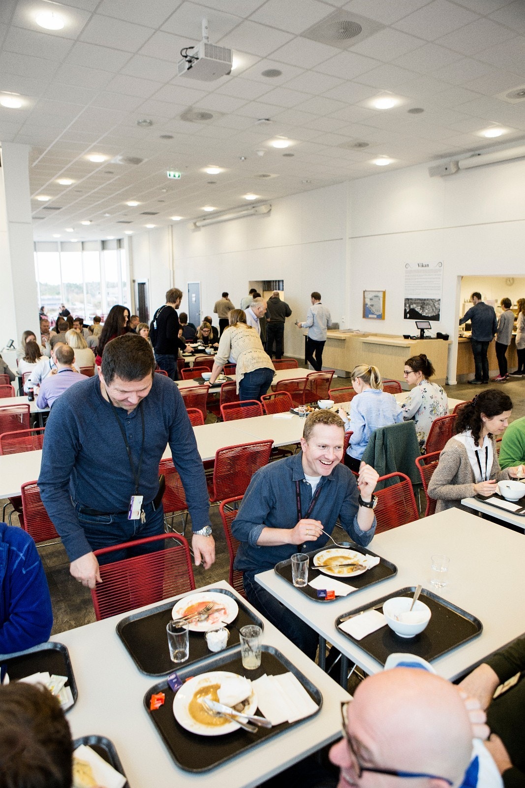 Kantine for alle leietagere i toppetasjen Galleribilde