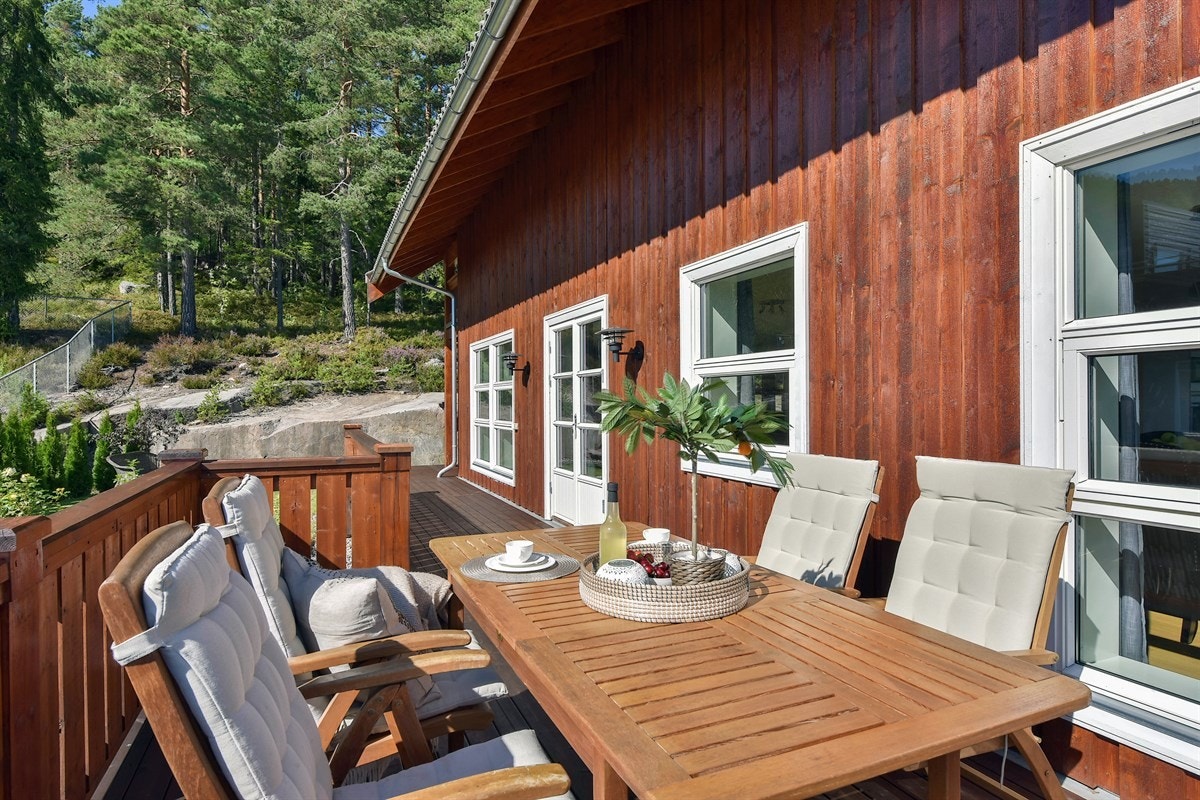 Perfekte muligheter for spiseplasser ved uteområder. Galleribilde