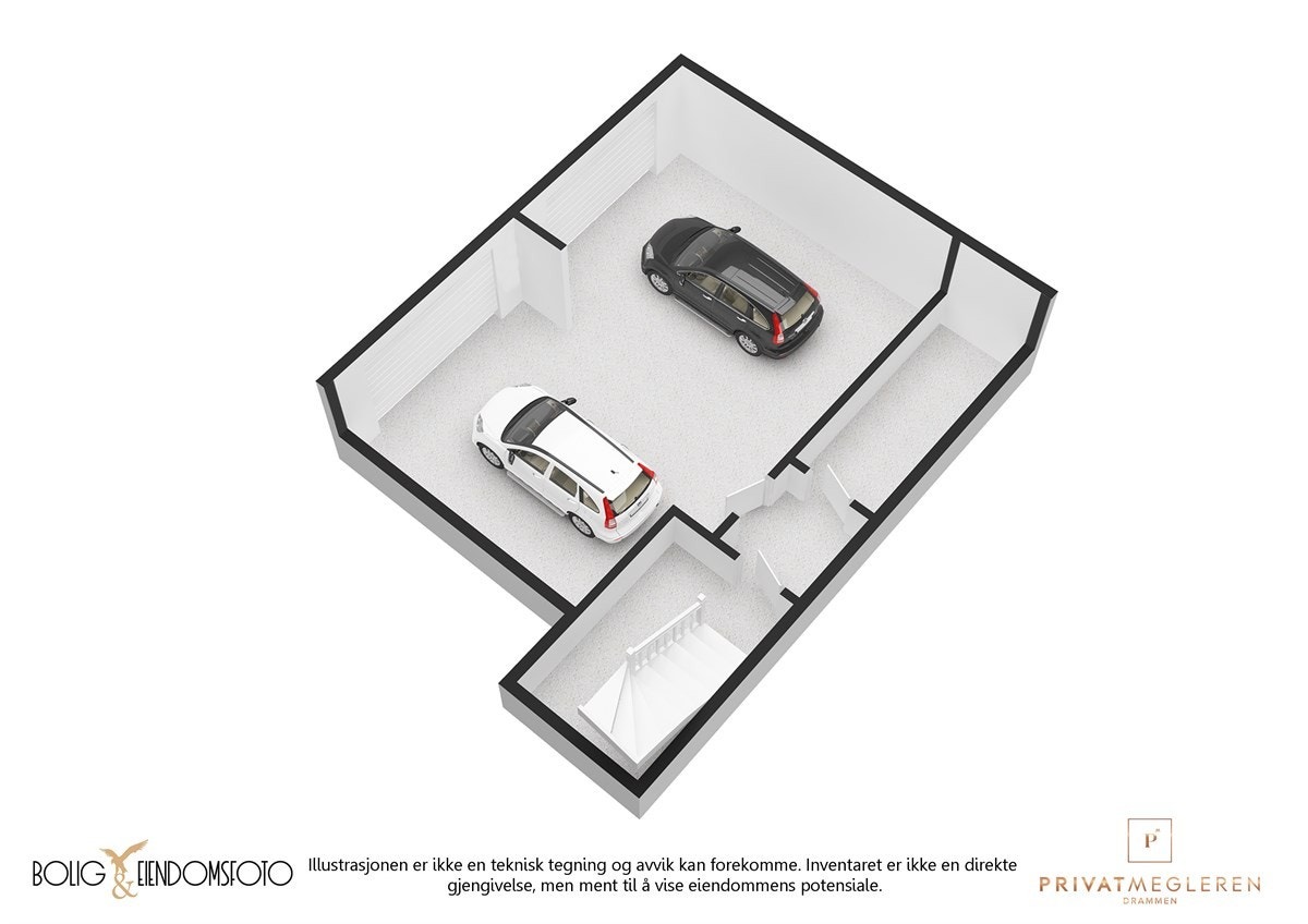 Plantegning garasje. Galleribilde