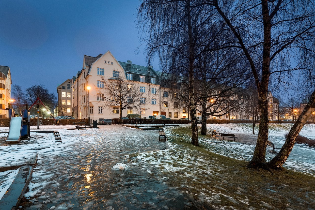 Boligen har kort gangavstand til flotte parkområder, Solsiden, Lade og alt sentrum ellers har å by på Galleribilde