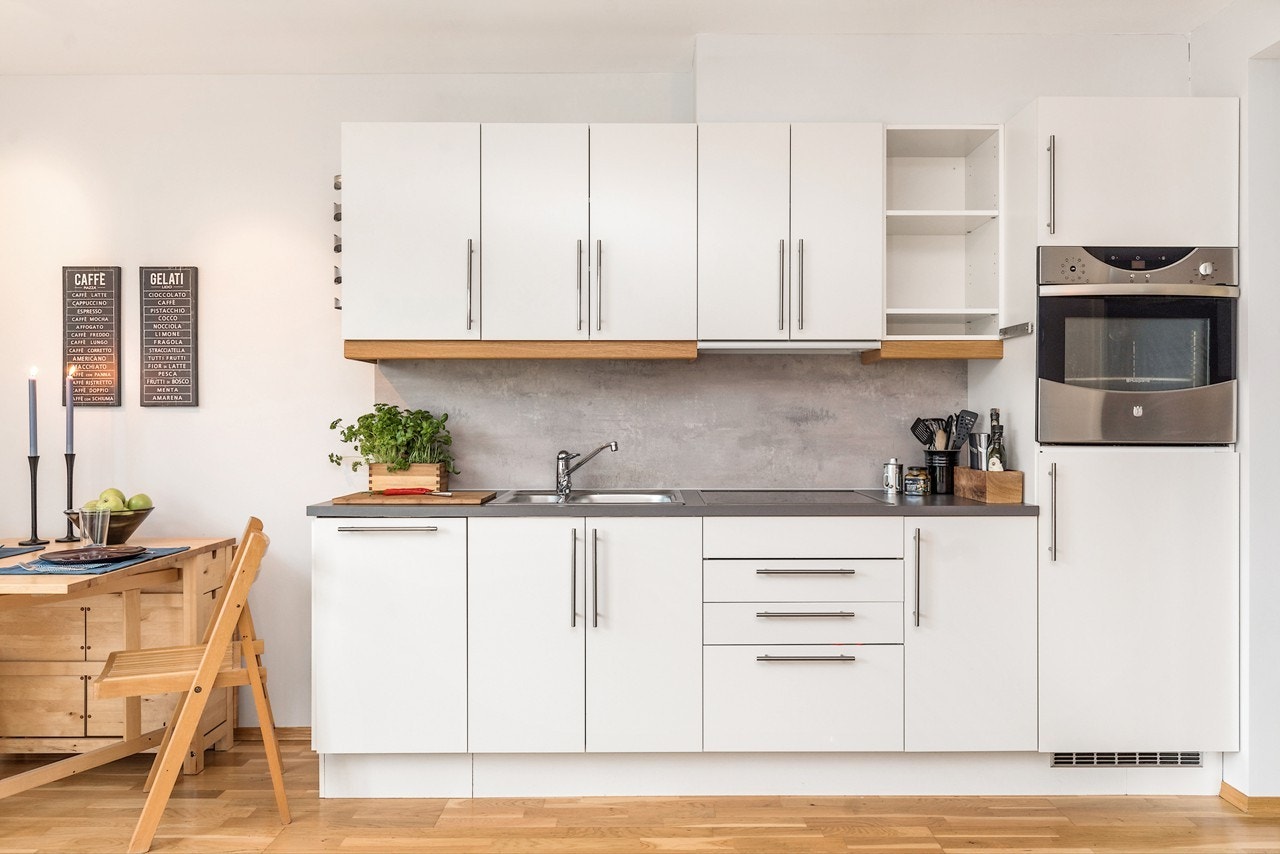 Planløsningen er moderne og arealeffektiv med åpen stue- og kjøkkenløsning Galleribilde