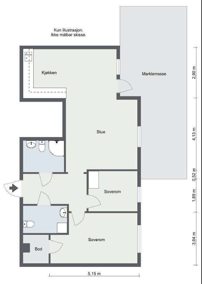 Planskisse Galleribilde