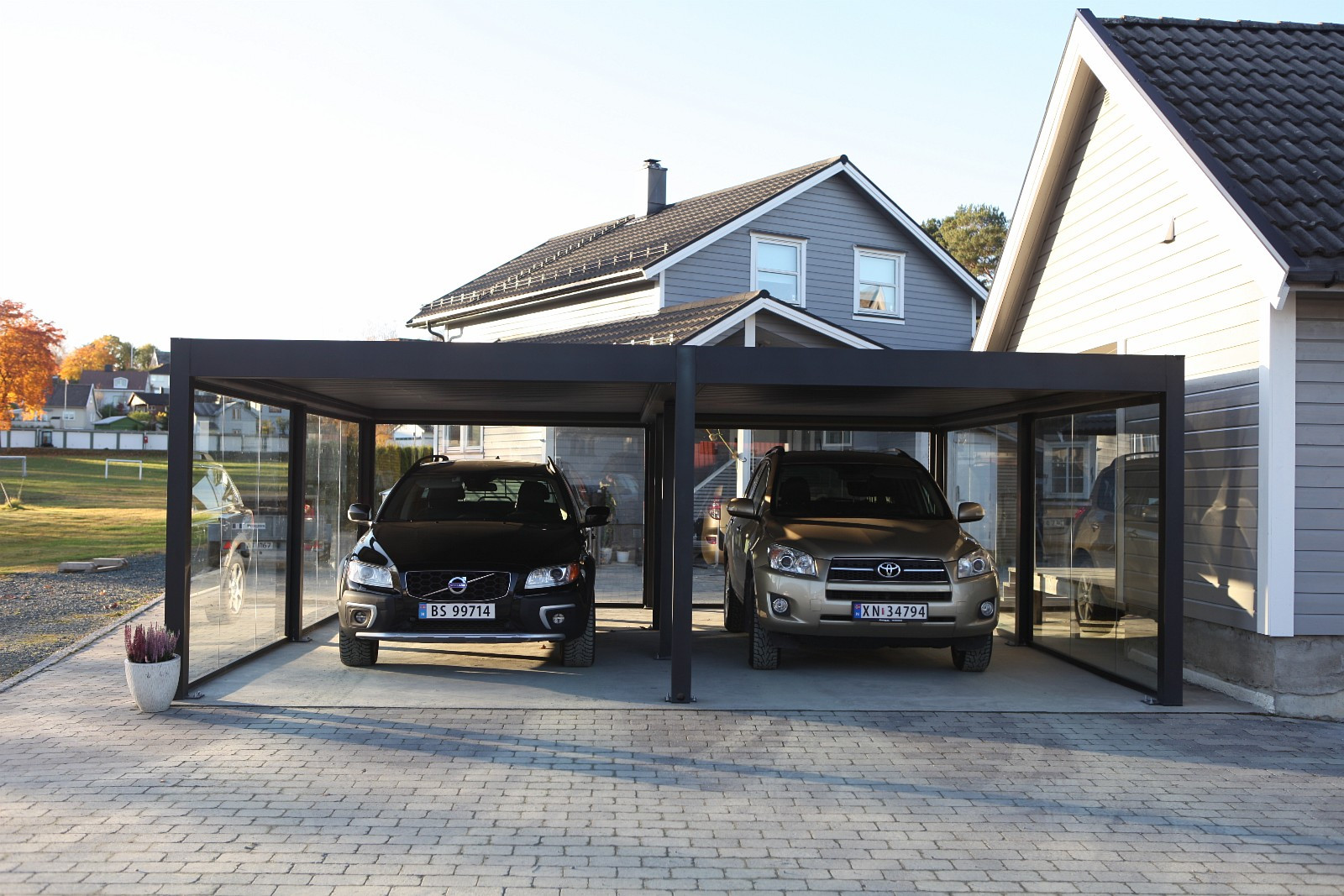 Moderne carport i nordisk design | FINN-torget