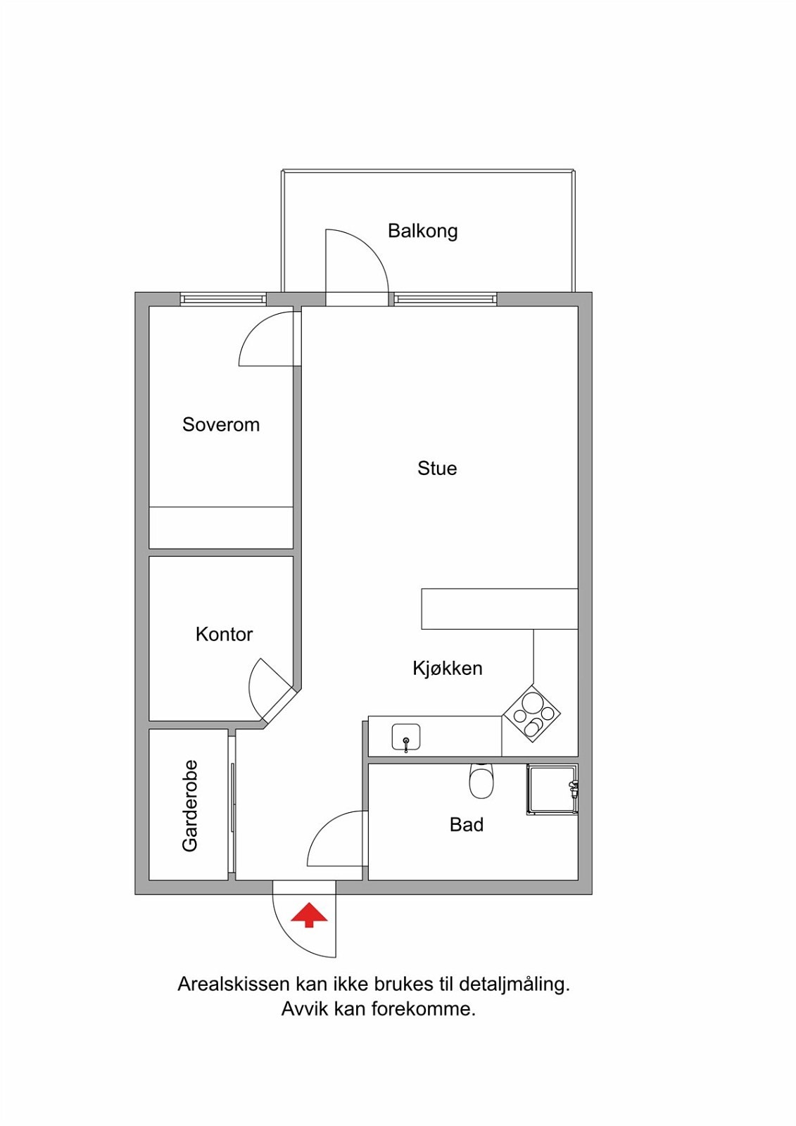 Plantegning 2D Galleribilde