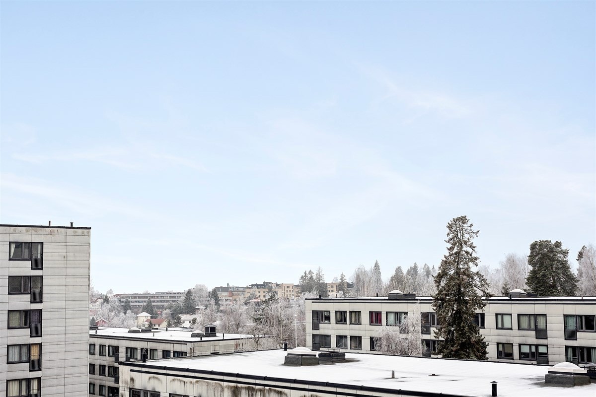 Fin utsikt fra balkongen Galleribilde