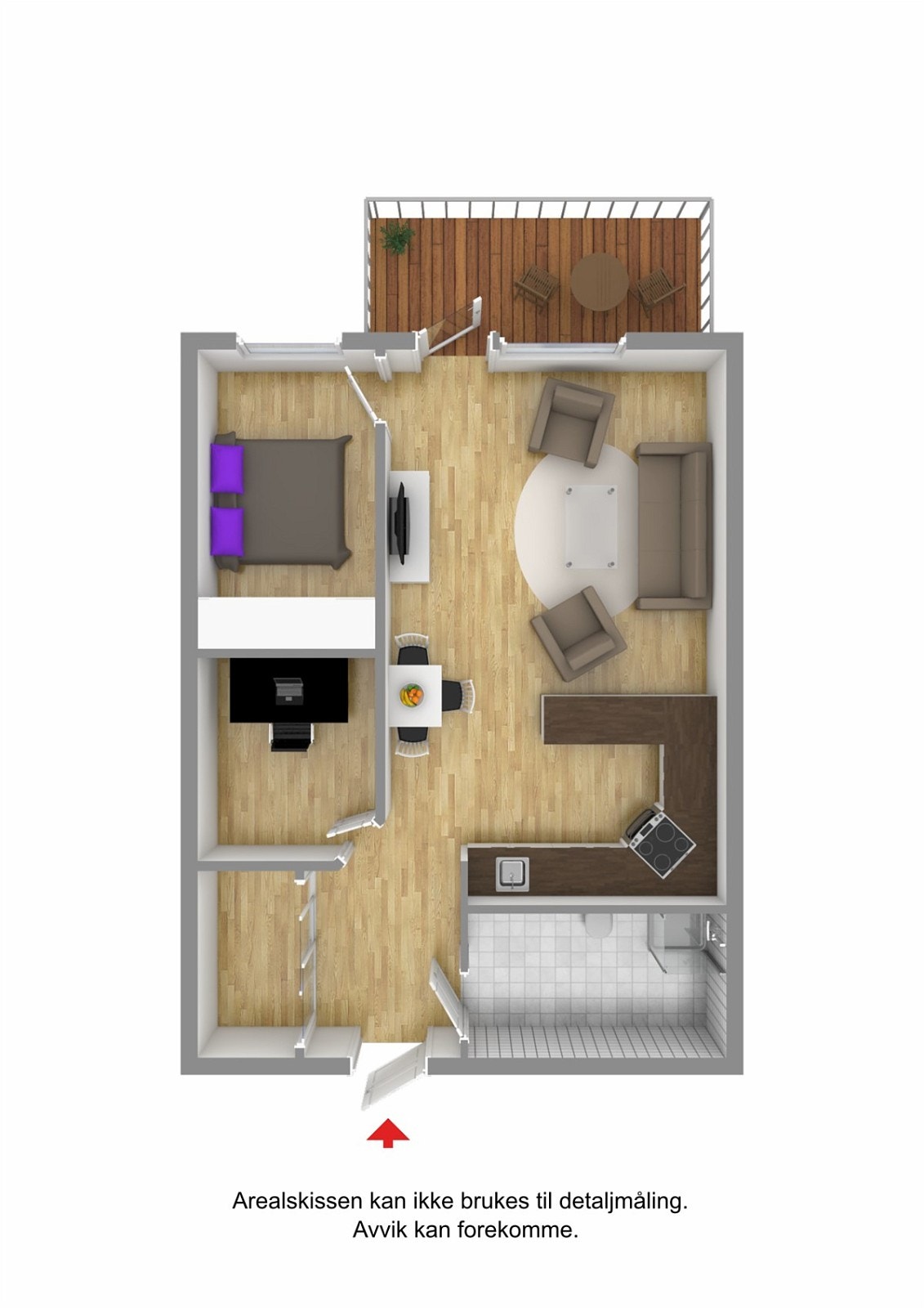 Plantegning 3D Galleribilde