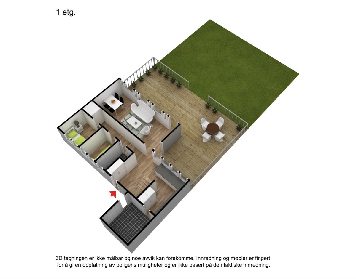 Plantegning 3D Galleribilde