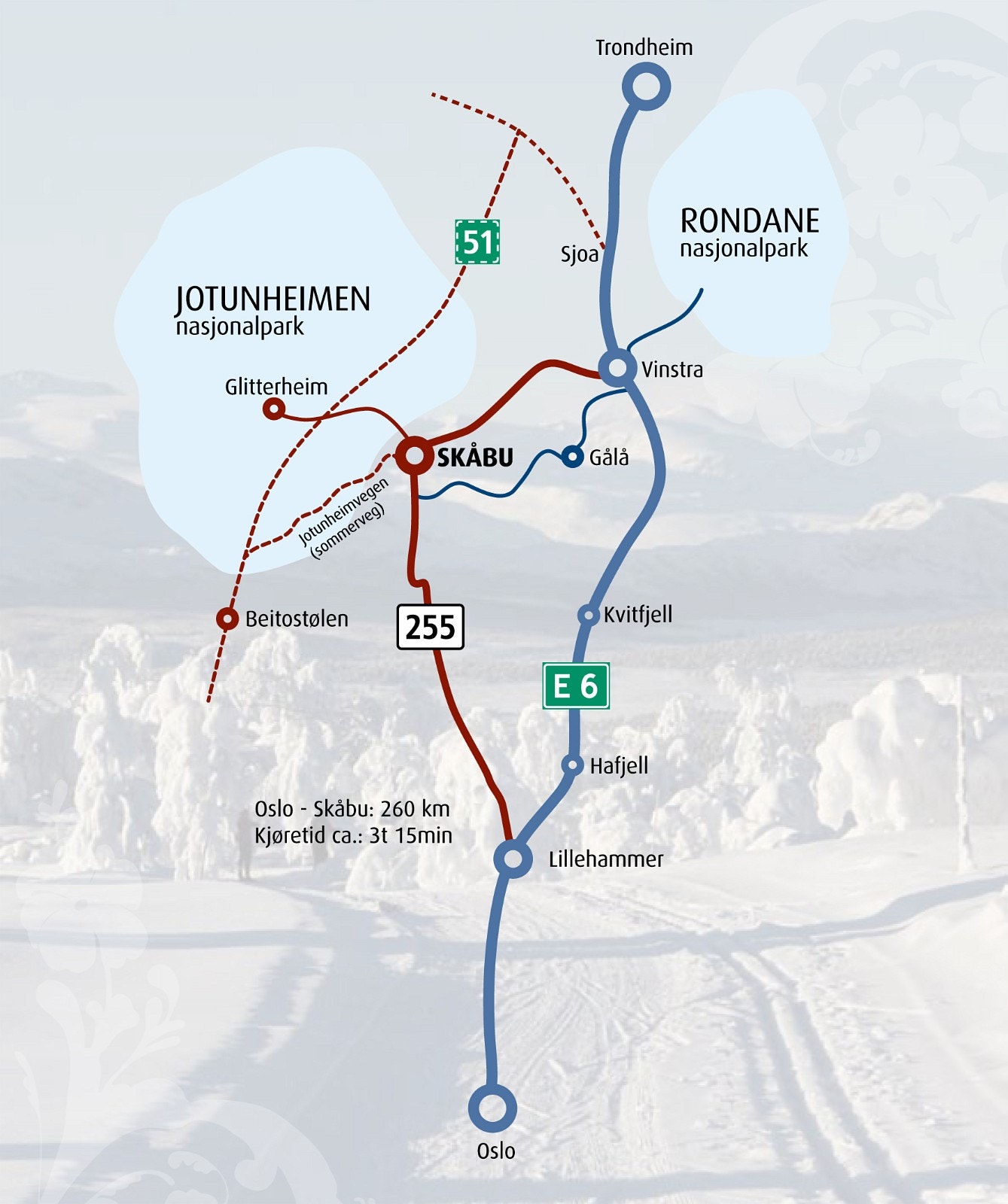 Nær Jotunheimen og Rondane. Sikkilsdalen, Besseggen og Glittertind ligger i nærområdet. Skåbu er nærmere Oslo enn du tror. Galleribilde