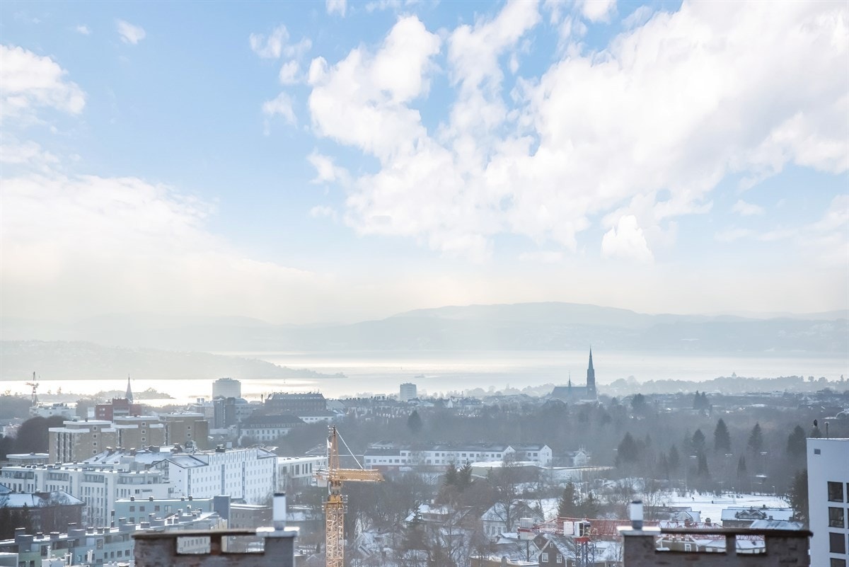 Utsikt også mot Oslofjorden. Galleribilde