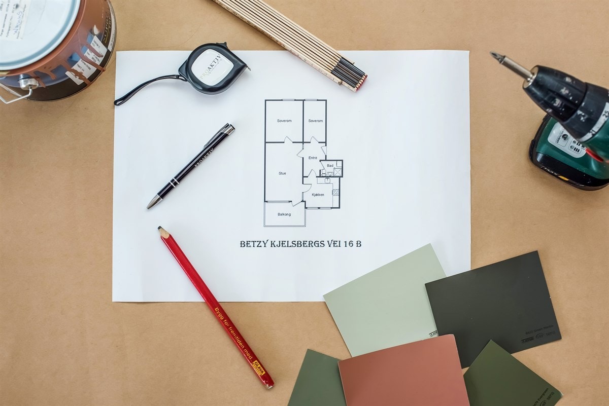 Attraktiv leilighet med behov for oppussing til salgs ved Proaktiv Bolig og Prosjektmegling. Galleribilde