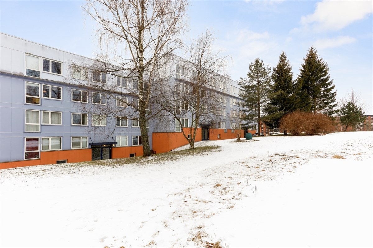 Store grøntarealer på borettslagets tomt Galleribilde