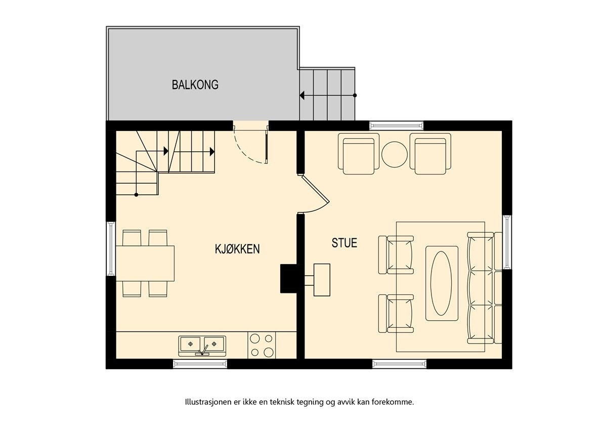 Plantegning 1.Etasje Galleribilde