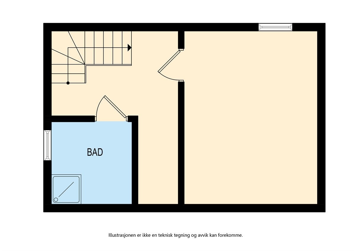 Plantegning kjeller Galleribilde