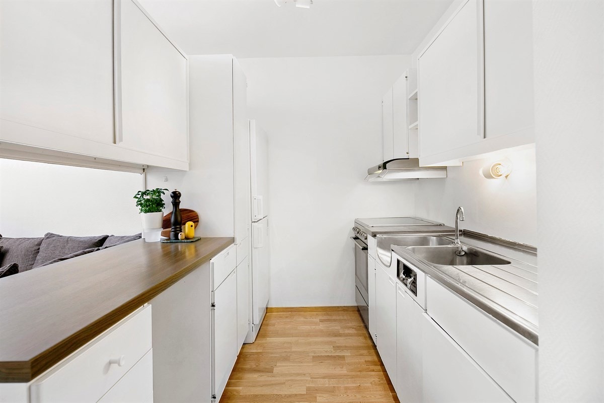 Kjøkkenet er originalt. Galleribilde