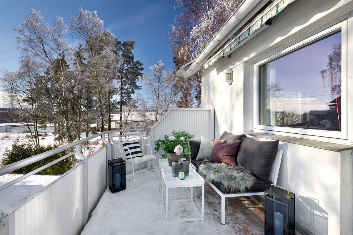 Solrik balkong på 10 kvm Galleribilde