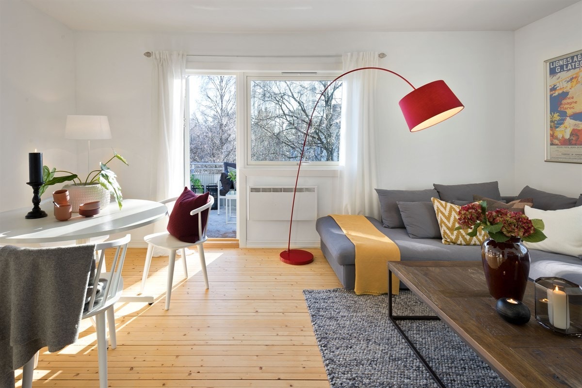 Fra stuen er det utgang til balkongen Galleribilde