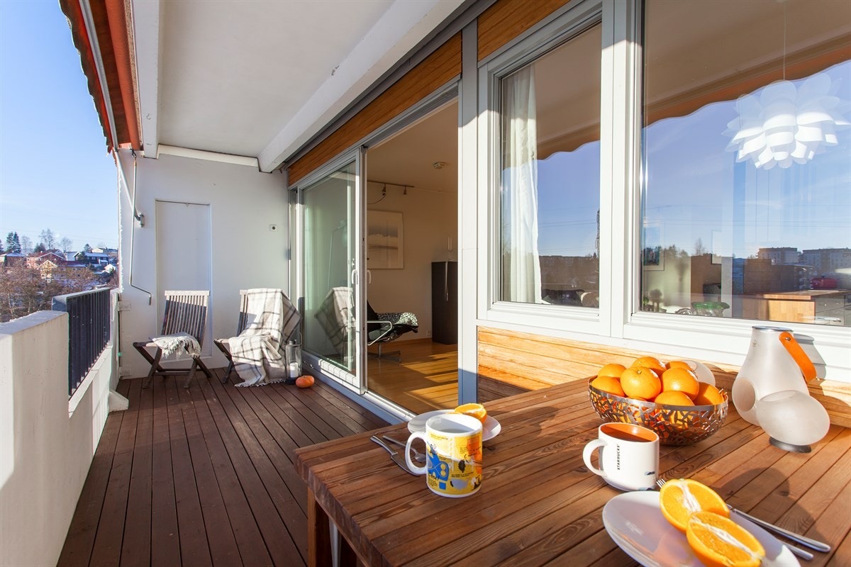 Endeleilighet med ingen innsyn til balkongen Galleribilde