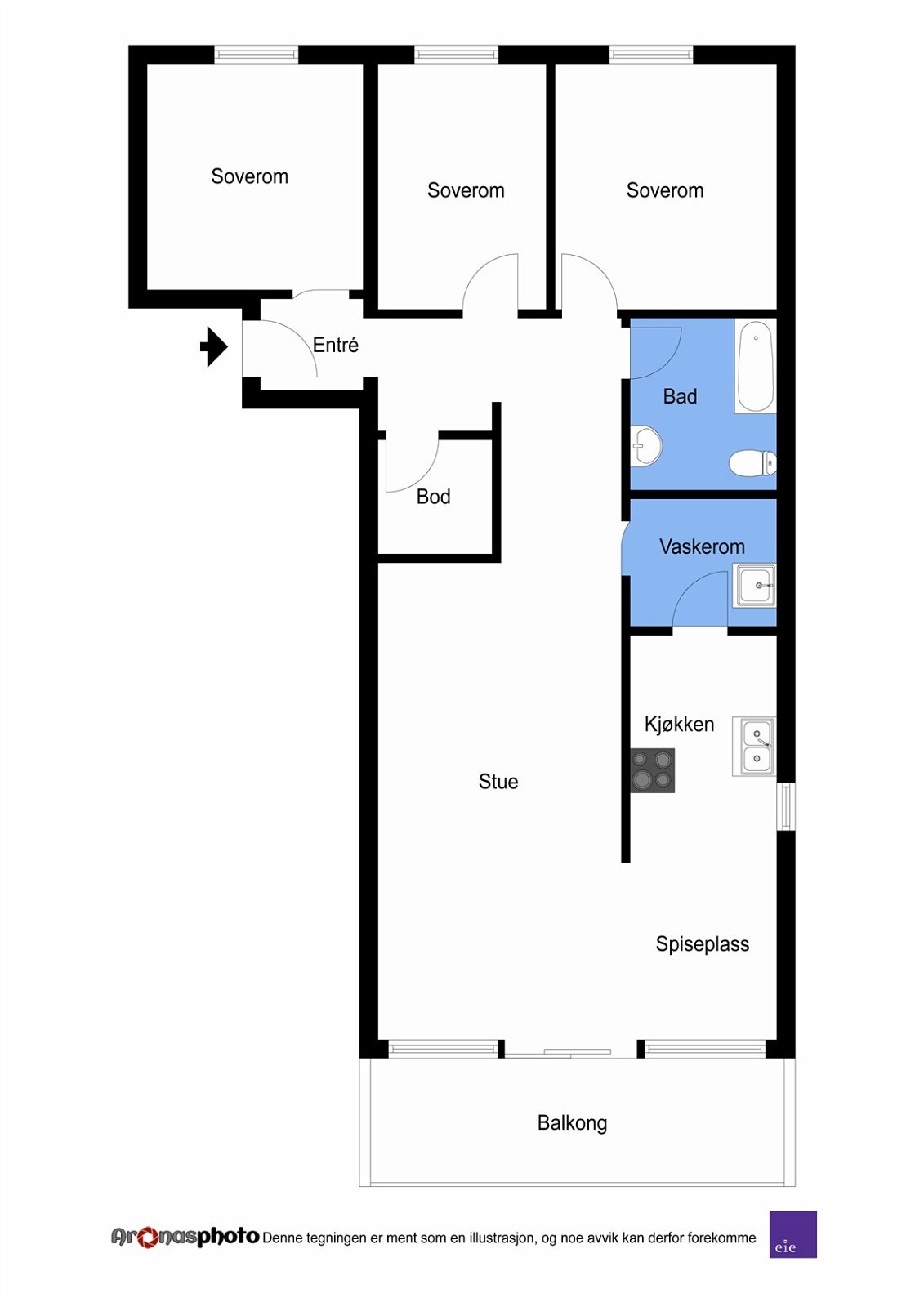 Plantegning Galleribilde