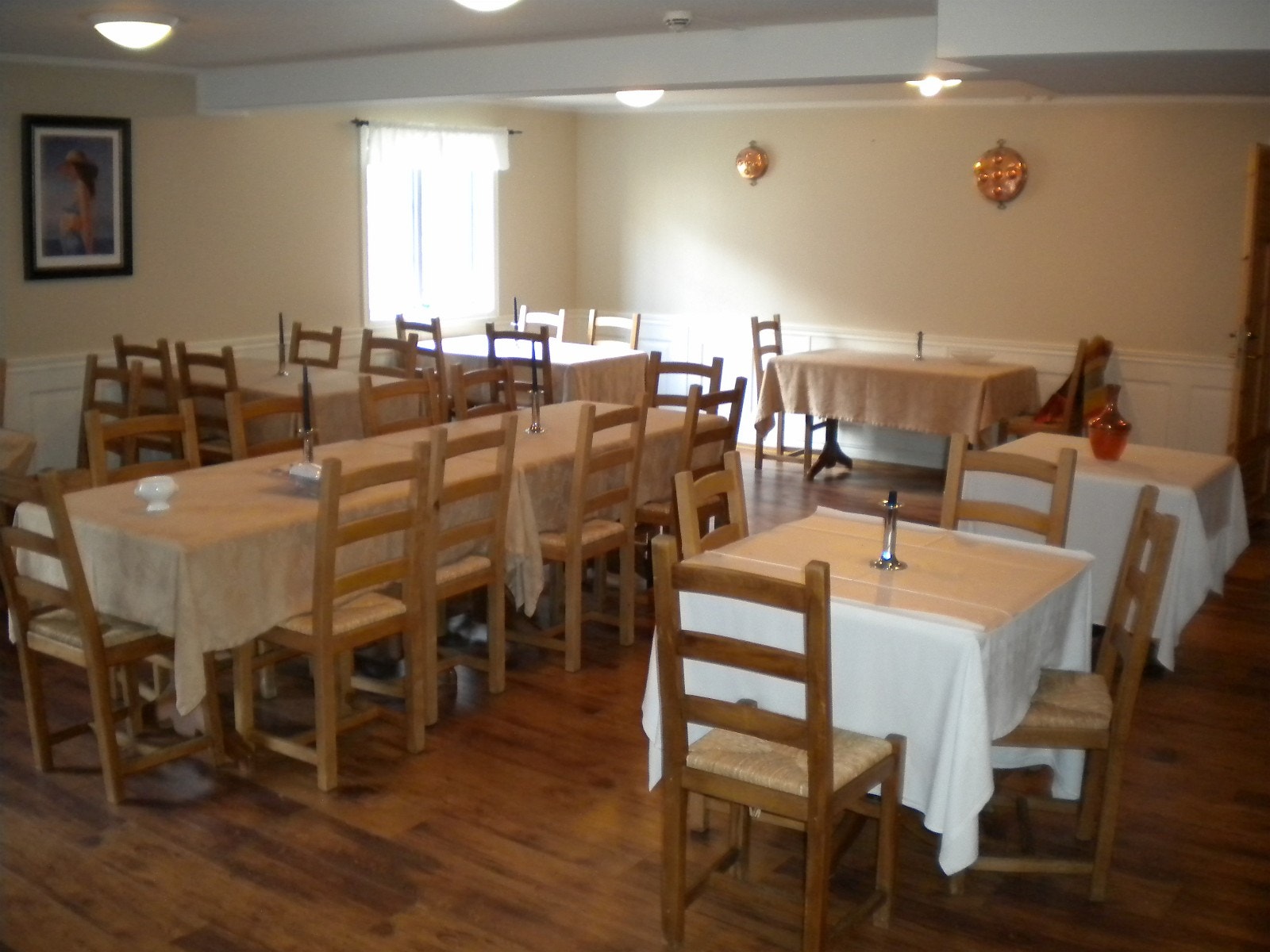 Spisesalen i Gjestgiveriet til ca. 45 gjester Galleribilde