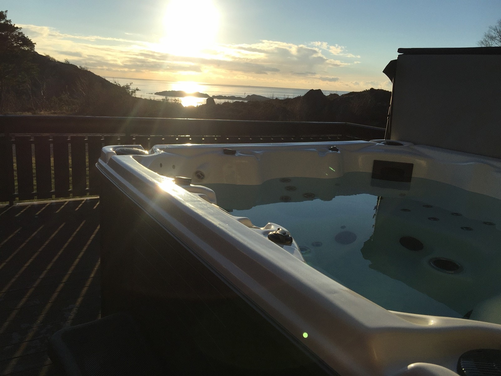 Utsikten fra boblebad på terrassen Galleribilde