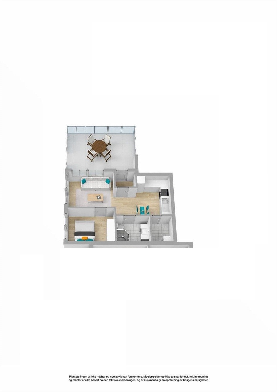 romfordeling/plantegning Galleribilde