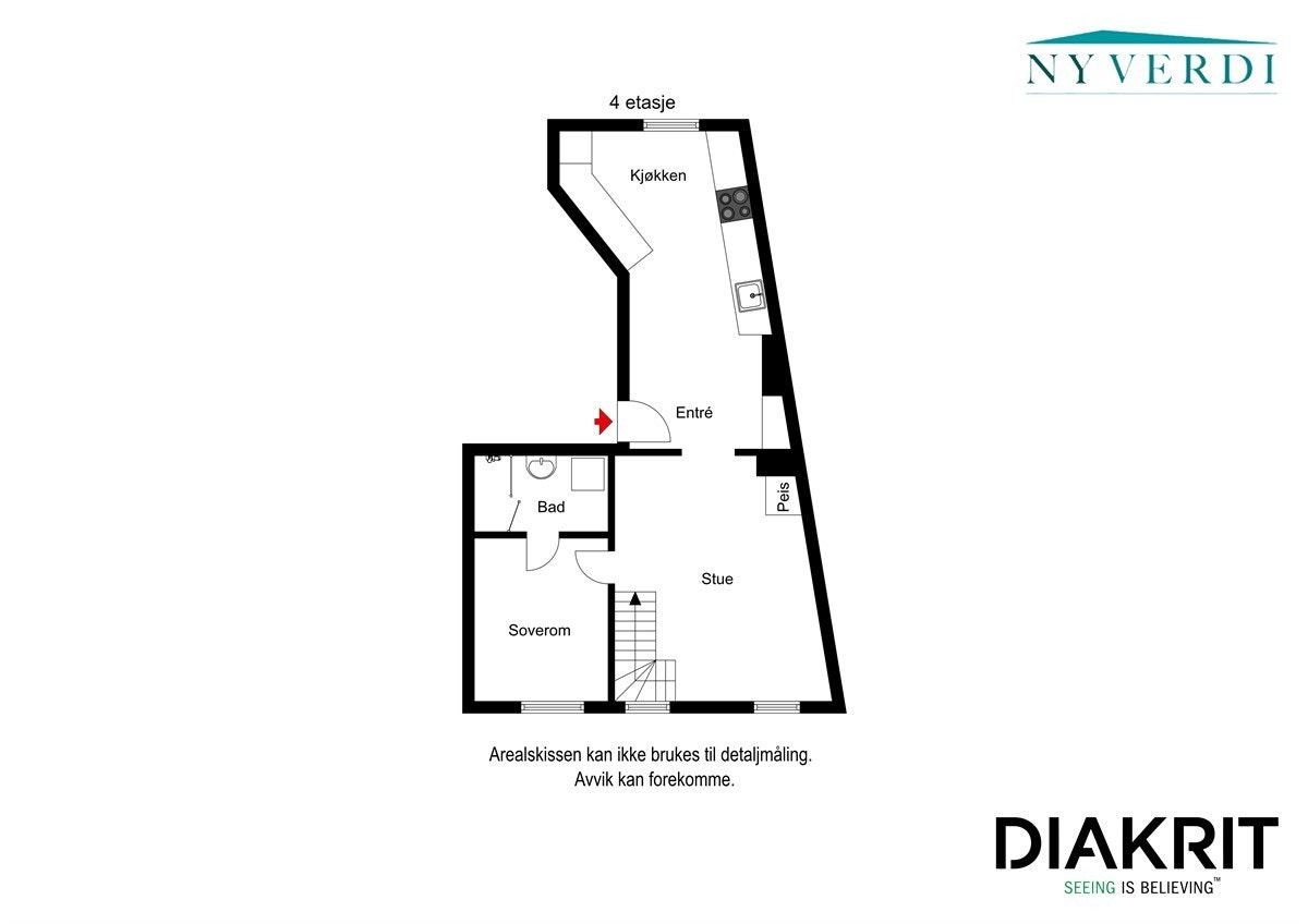Plantegning 4. etasje Galleribilde