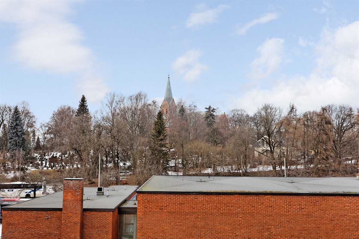 Fritt utsyn fra balkong Galleribilde