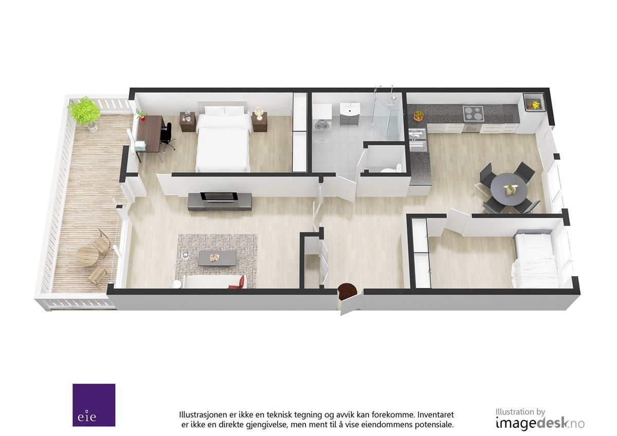 3D_plantegning_oppdragsnr_74-17-0014_Hovseterveien_82B_3D Galleribilde