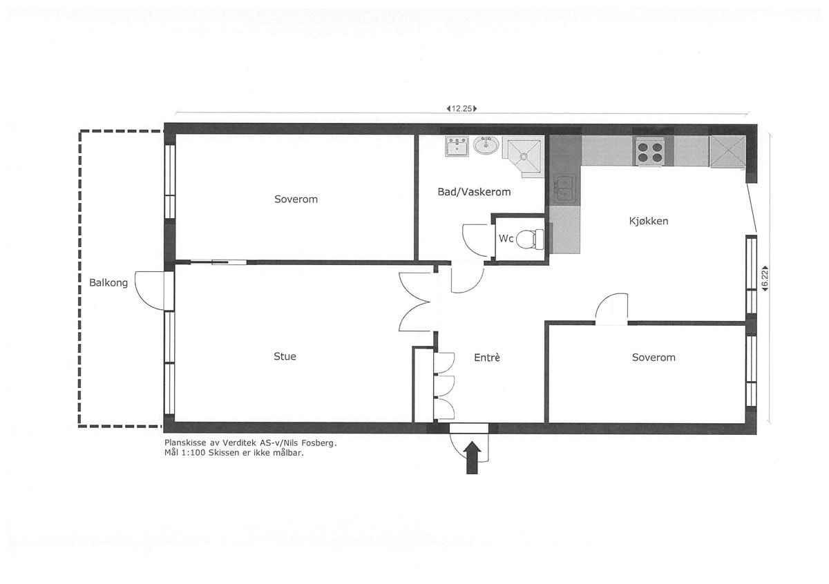 Planskisse Galleribilde