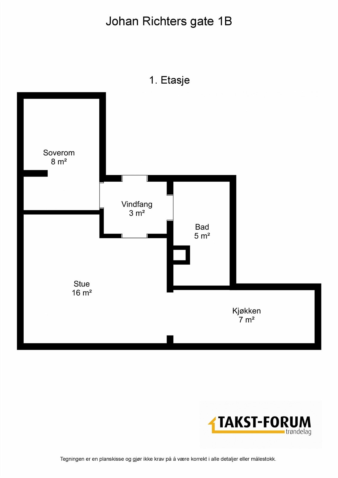 Planskisse - 1. Etasje Galleribilde