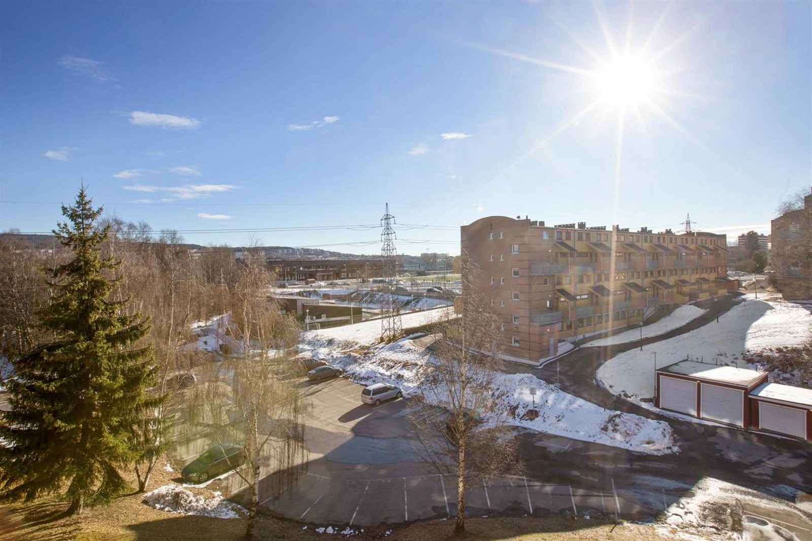 Utsikt far balkong Galleribilde