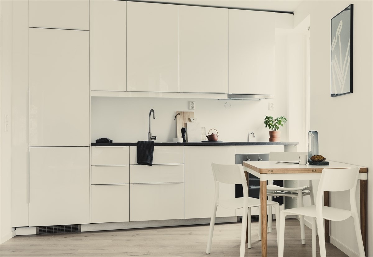 Kjøkkenet fremstår svært delikat. Galleribilde