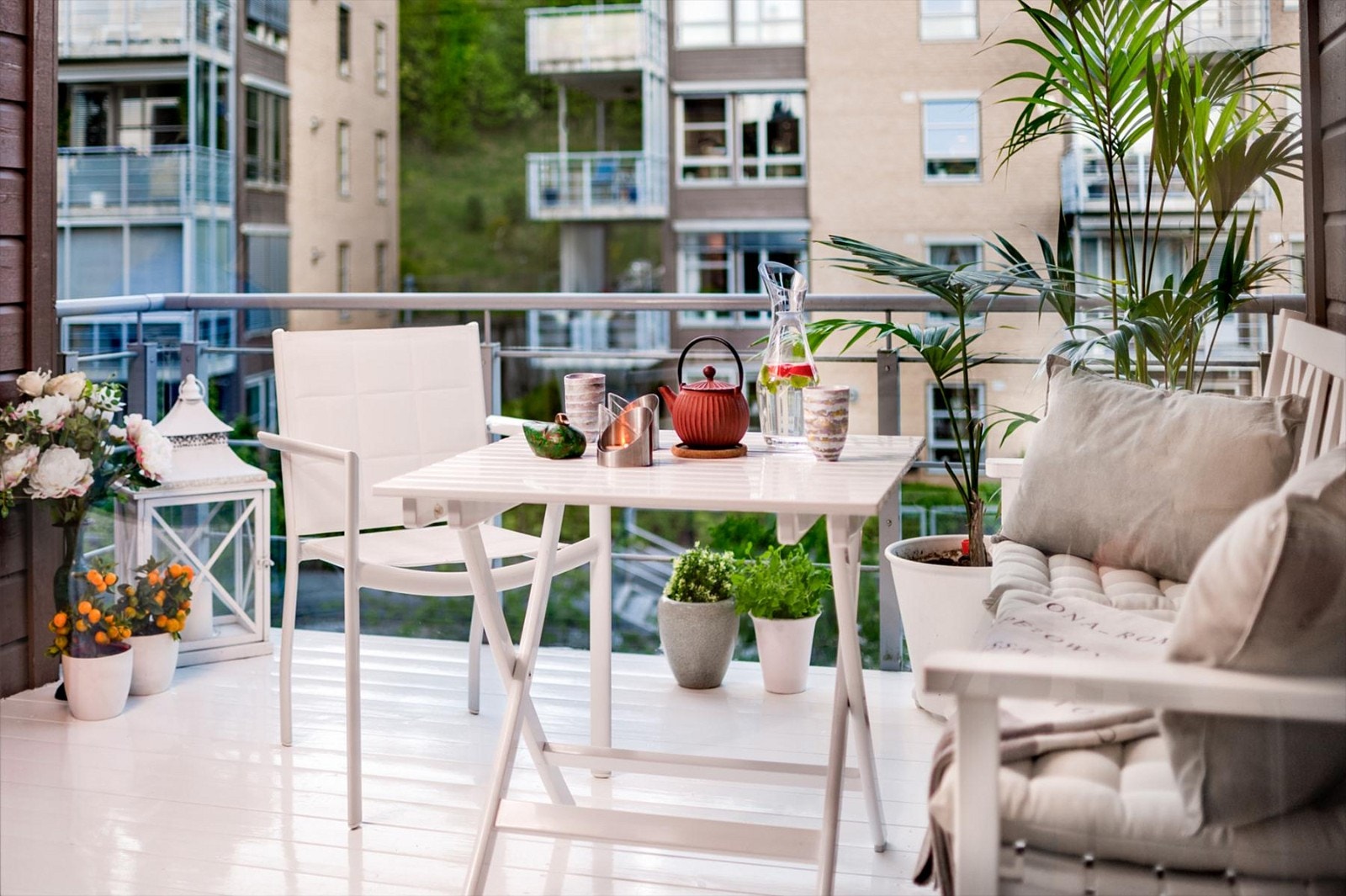 Overbygget balkong på ca 7 kvm. Galleribilde