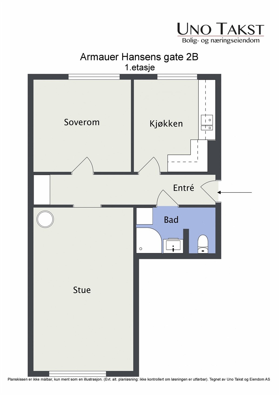 Armauer Hansens gate 2B Plantegning Galleribilde