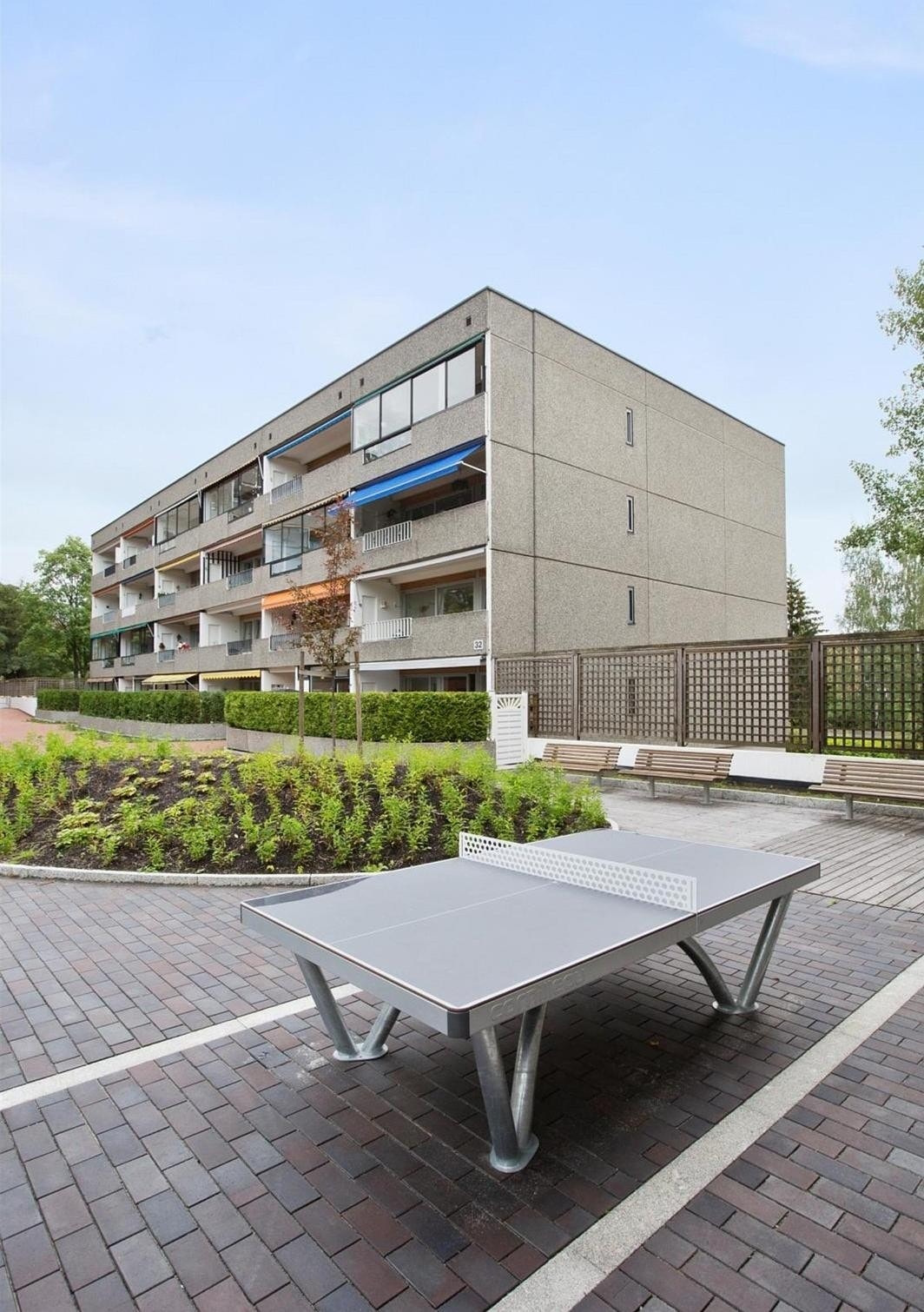 Det er satt opp bordtennisbord på fellesarealene. Galleribilde