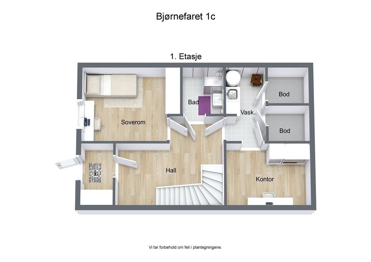 Plantegning 1. etasje. Galleribilde