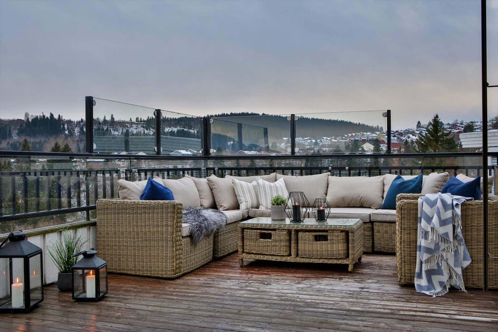 Takterrasse. Galleribilde