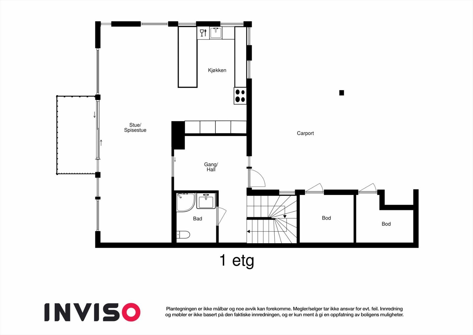Planskisse 1.etg. Galleribilde
