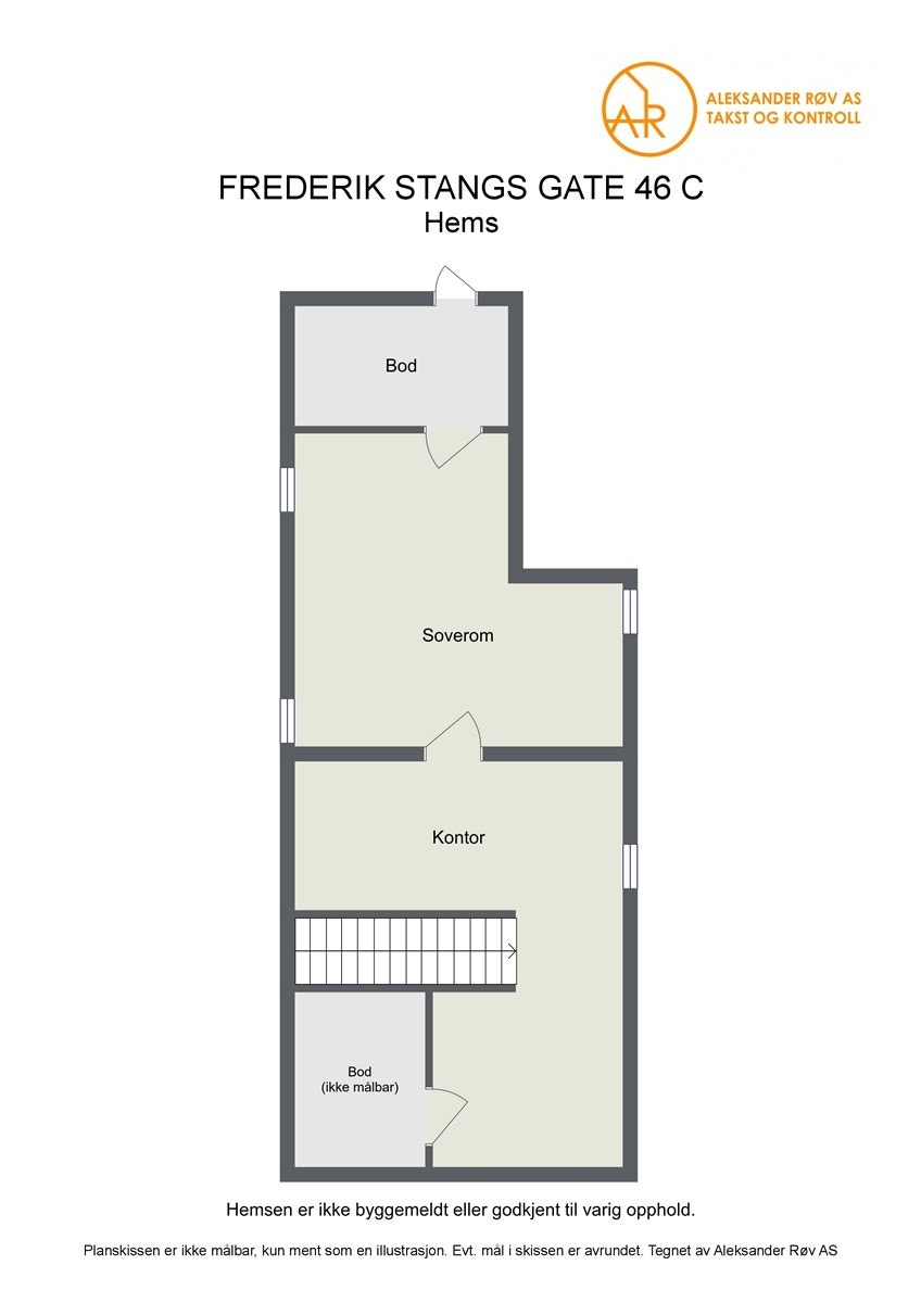 Planskisse Hems Galleribilde