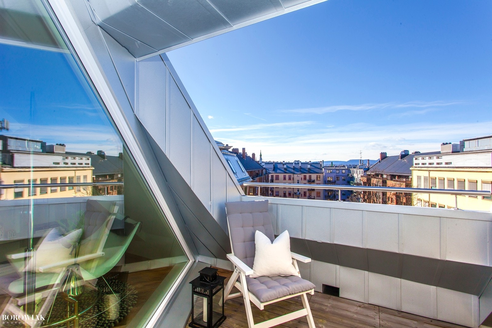 Inntrukket takterrasse på 7 kvm med utsikt Galleribilde