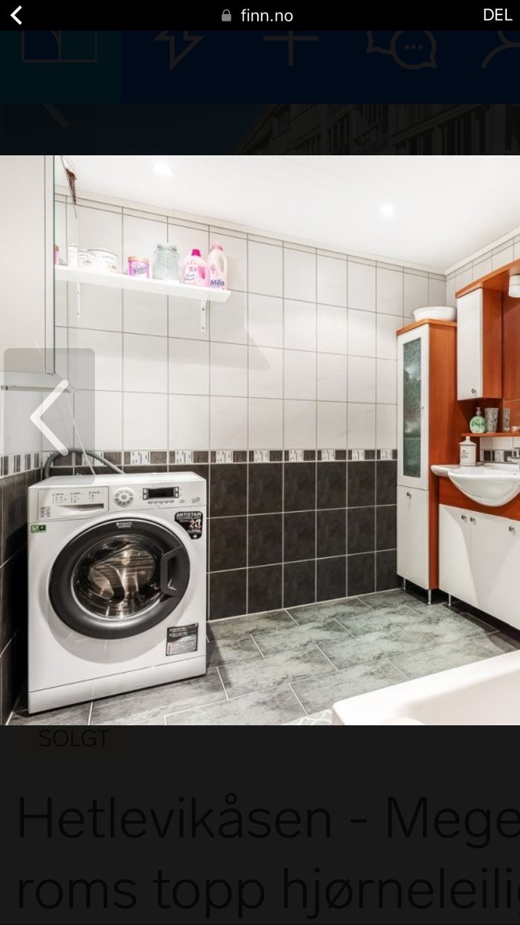 baderom med vaskemaskin Galleribilde