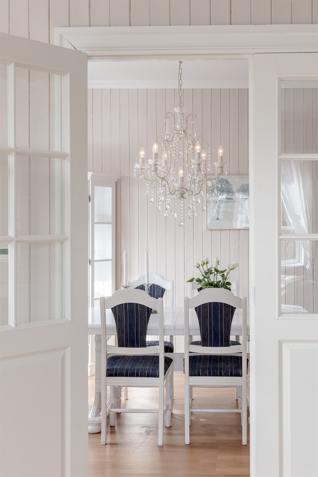 Dobbledører fra stue til spisestue Galleribilde