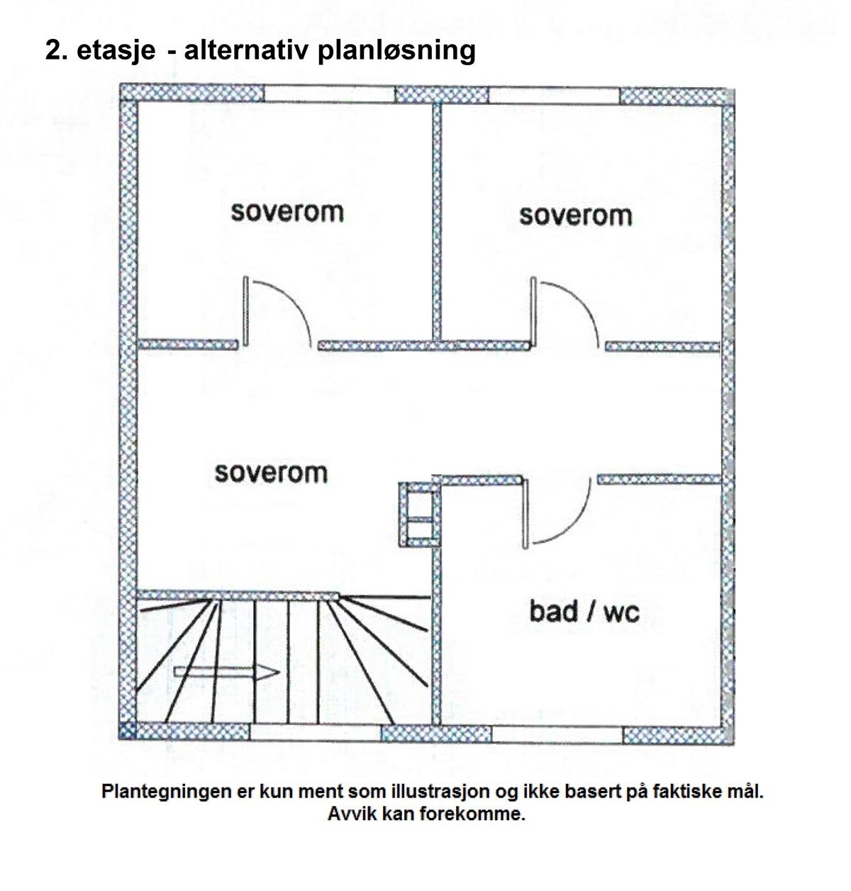 2. etasje - Alternativ planløsning Galleribilde