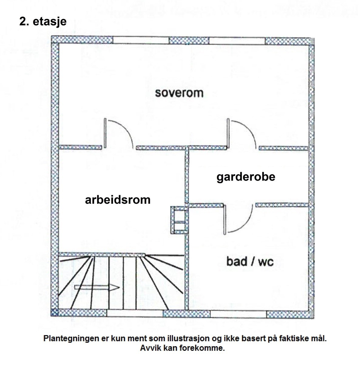 Plantegning 2. etasje Galleribilde